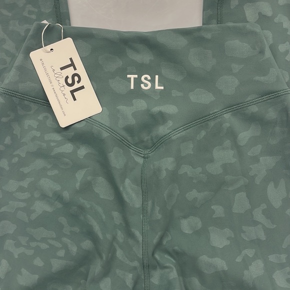 TSL cheetah print leggings brand new teal small - Picture 4 of 8